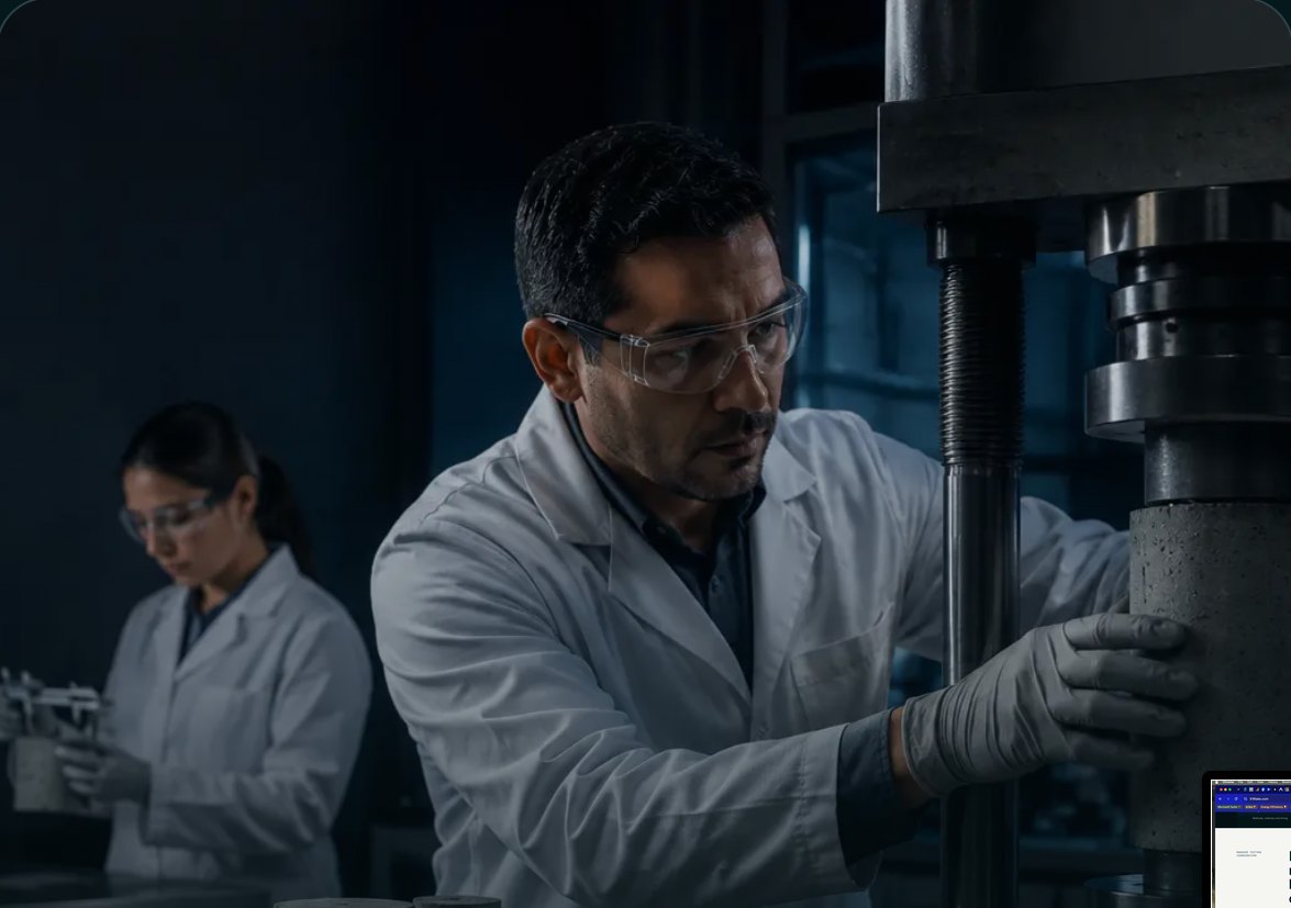 Materials testing in the laboratory